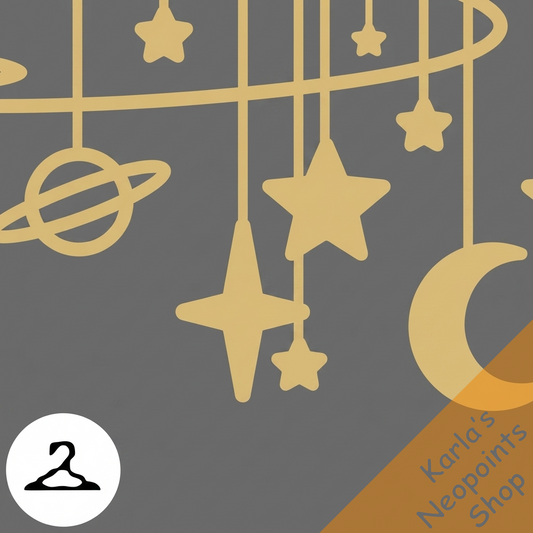 Gilded Star-Chart Garland