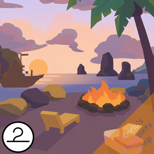 Last Day of Summer Bonfire Background