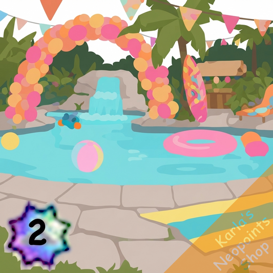 By the Poolside Background
