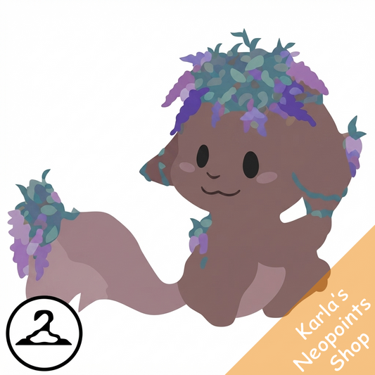 Prismatic Wisteria: Blooming Woodland Kacheek