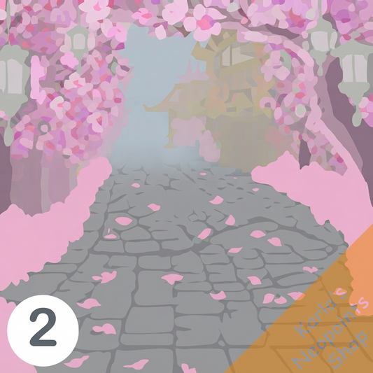 Dyeworks Grey: Cherry Blossom Season Background