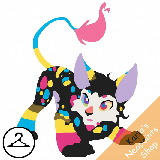 Prismatic Pansexual: Adoring Rainbow Varwolf