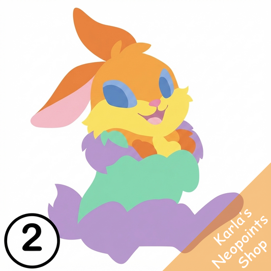 Prismatic Pastel: Adoring Rainbow Cybunny