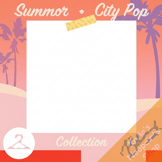 City Pop Album Cover Frame
