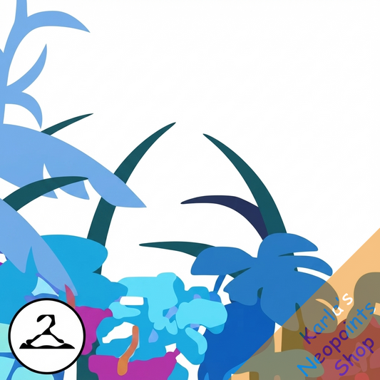 Vaporwave Foliage Foreground Trinket