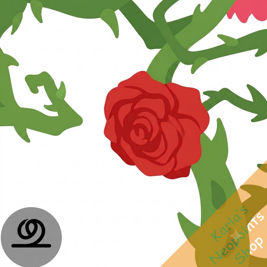 Death Thorns and Roses Frame