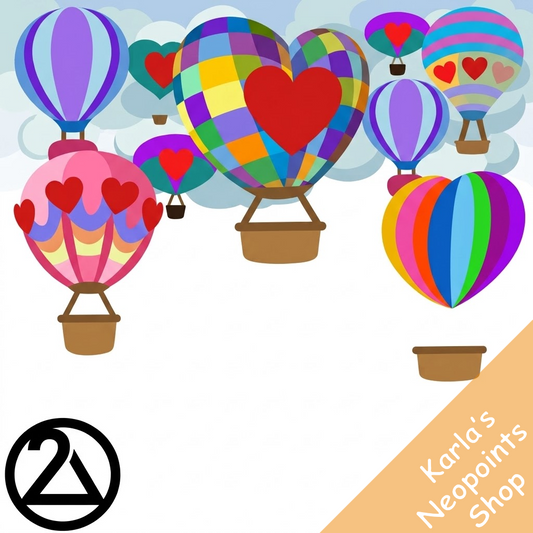 Soaring Heart Balloon Garland